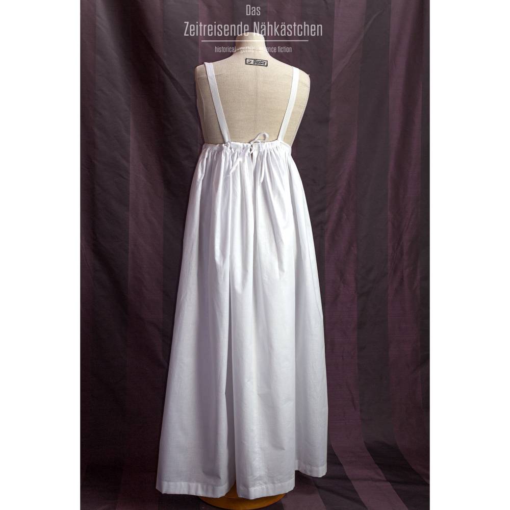 Unterrock Regency Empire Petticoat aus 100 % Baumwolle – authentische Unterwäsche für Empire- und Regency-Kleider, Reena Bild 3