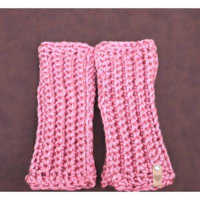 Pulswärmer gehäkelt Armstulpen Handstulpen fingerlose Handschuhe Armwärmer