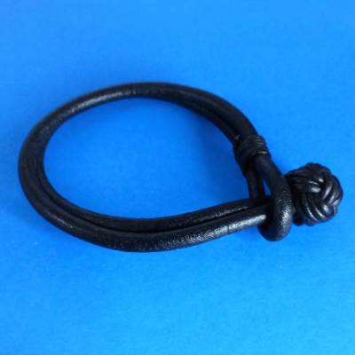 Lederarmband, Freundschaftsband, Knoten, schwarz , Armschmuck, Freund + Freundin