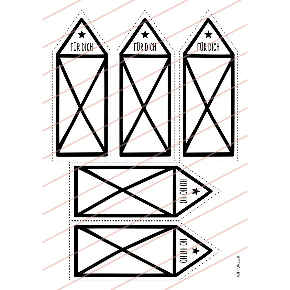 Nikolaushaus | Weihnachten | Nikolaus | Geschenkidee Haus vom Nikolaus | Druckvorlage | Download | PDF Vorlage Bild 5