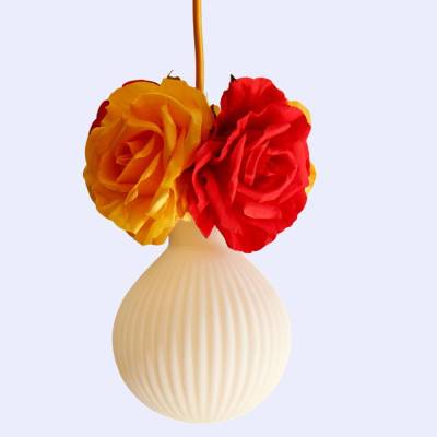 Romantische Rosenlampe, handgefertigte Lampe mit Blumen, hängend für Schlafzimmer, Wohnzimmer und Jugendzimmer