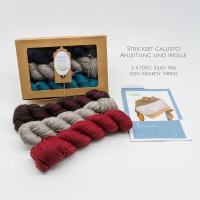 Strickset Callisto - Wolle und Anleitung im Geschenkkarton