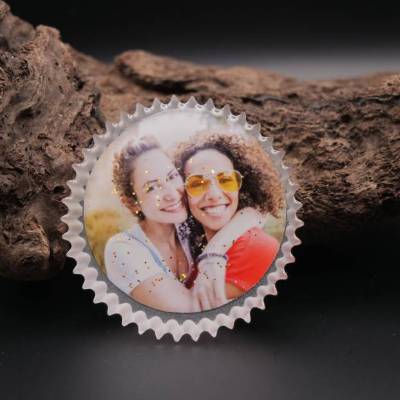 Personalisierter Cupcake Kühlschrankmagnet mit Foto – Epoxidharz Geschenk für Großeltern