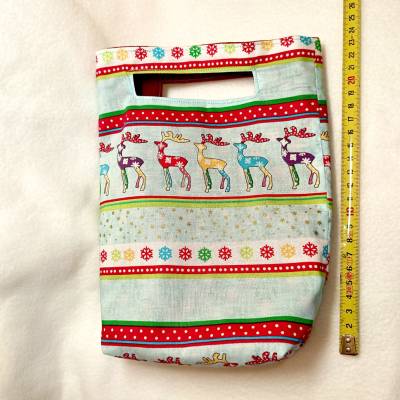 kleine Tasche für Geschenke, nachhaltig,wiederverwendbar Beutel,Verpackung Geschenk,Adventskalender,Geschenkverpacku