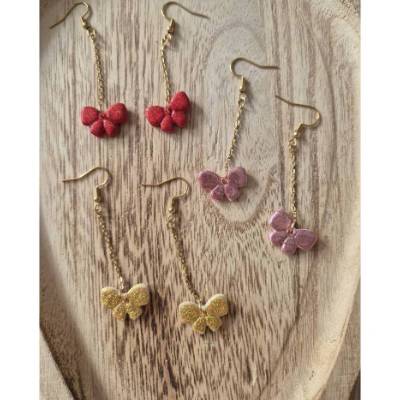 Statement Ohrringe Weihnachten Schleifen