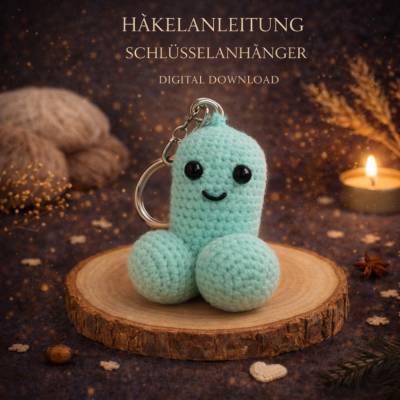 Häkelanleitung „Der freche Mini-Pimmel“ – Amigurumi Penis | Lustiges Geschenk | Anfängerfreundlich | PDF Download