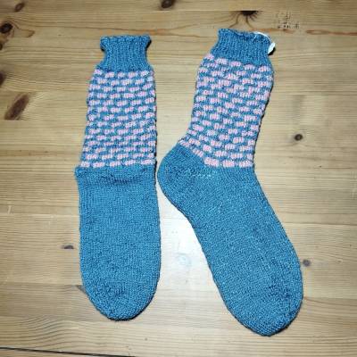 handgestrickte Socken Gr.38/39