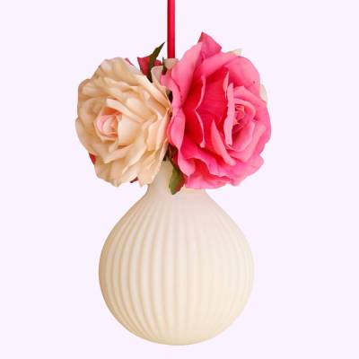 Romantische Lampe mit Rosen, Blumenlampe mit Rosenblüten für Schlafzimmer, Mädchenzimmer und Kinderzimmer