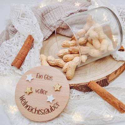 Personalisiertes Vorratsglas Weihnachten Sternchen