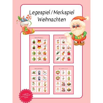 Merkspiel / Legespiel / Paare finden Weihnachten