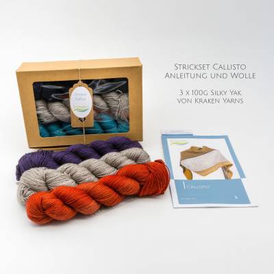 Strickset Callisto - Wolle und Anleitung im Geschenkkarton