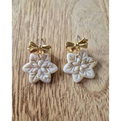 Statement Ohrringe Schneeflocke