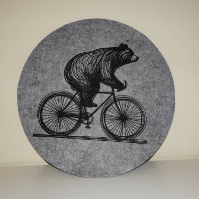 Plotterdatei *Bär* auf Fahrrad