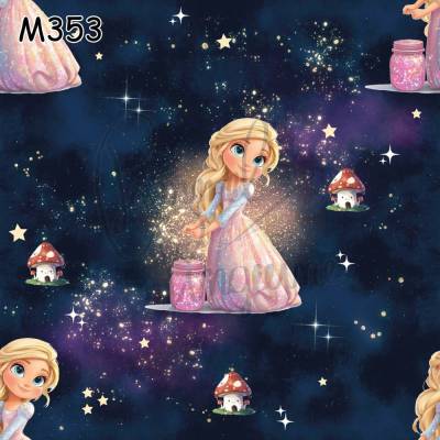 M353 PummelPinguine Exclusive „Kinderstoffe Magic Mason Zauberhaftes Feenmädchen mit Glitzerstaub"