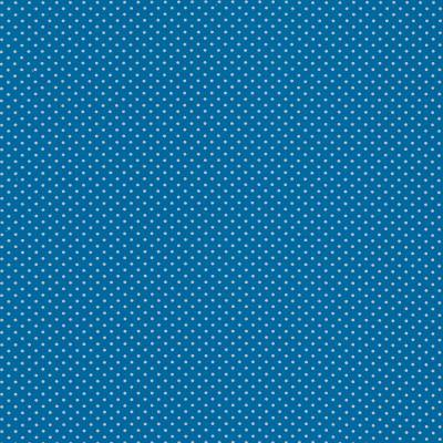 Rest:1m x 1,60m Jersey  Verena Punkte  Dots Tupfen 3 mm türkis - weiß, Oeko-Tex Standard 100