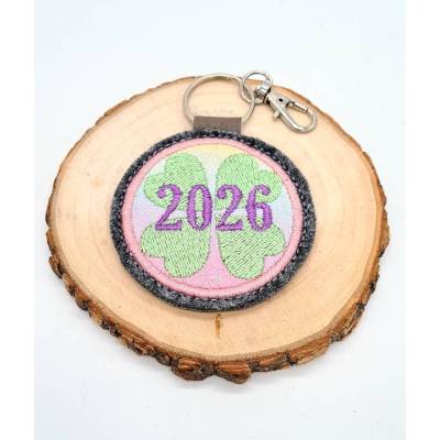 Stickdatei Anhänger Neujahr 2026/2027/2028 ITH