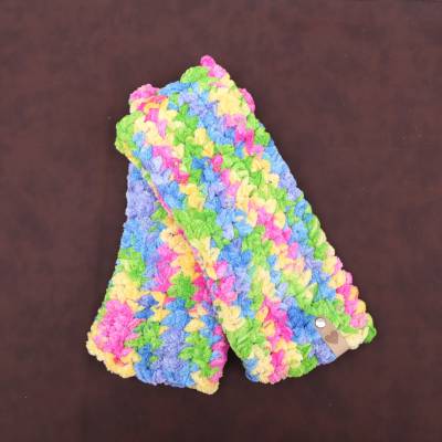 Pulswärmer gehäkelt Armstulpen Handstulpen fingerlose Handschuhe Armwärmer bunt