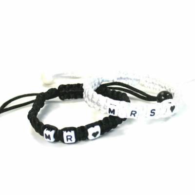Armband mit Namen Namensarmband Mr and Mrs Partnerschaftsarmband Valentinstag