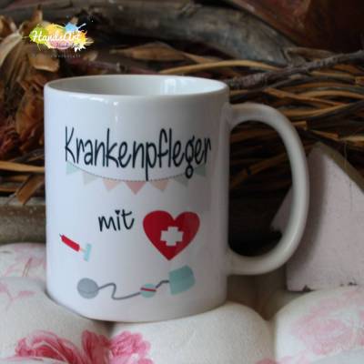 Tasse - Krankenpfleger mit Herz 