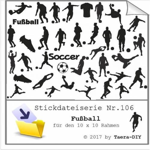 Stickdateiserie Fußball S106