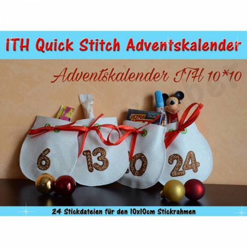 Express Adventskalender - ITH für 10x10cm Rahmen