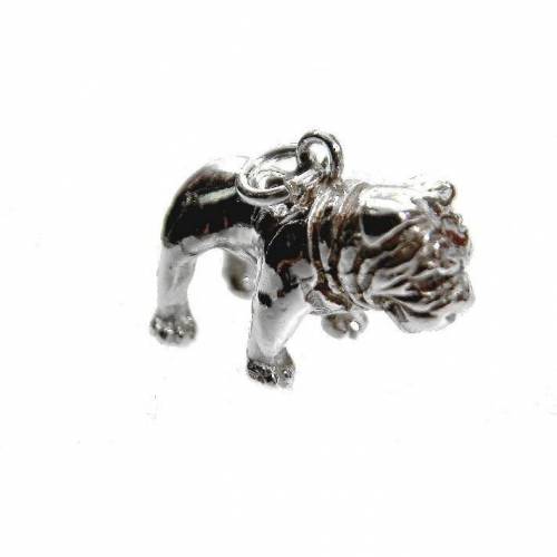 Englische Bulldogge Hunde Anhänger Silber 925 Hunderassen Bulldogg