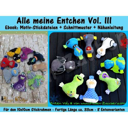 Ebook - Entchen Set Vol. III Größe XL für 10x10