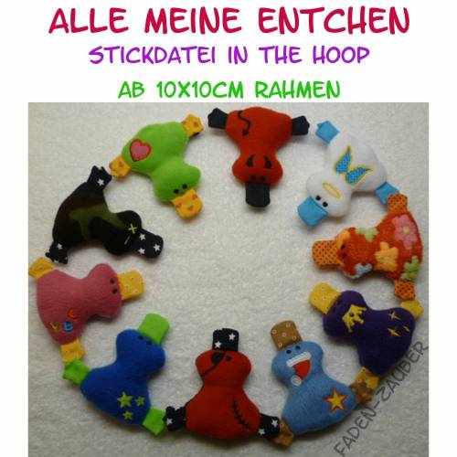 Entchen Set Vol. I in the hoop Größe S 10x10cm