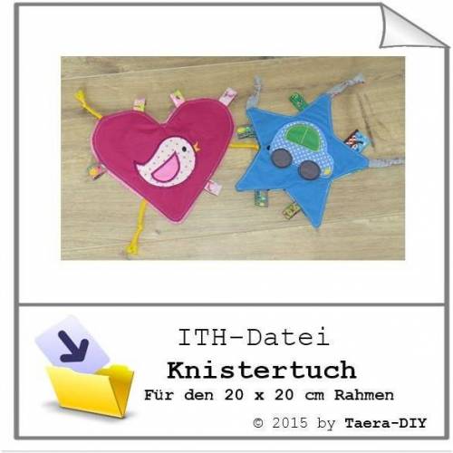 ITH-Datei Knistertuch für den 20 x 20 cm Rahmen