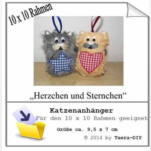 ITH Katze 10 x 10 cm Rahmen