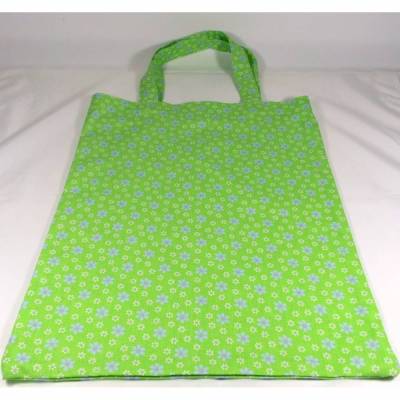 Einkaufstasche Stoffbeutel Blumen grün Tasche handmade Blümchen
