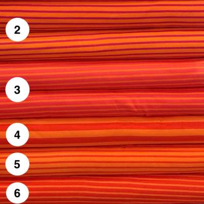 Hilco Campan Jersey Streifen * orange pink