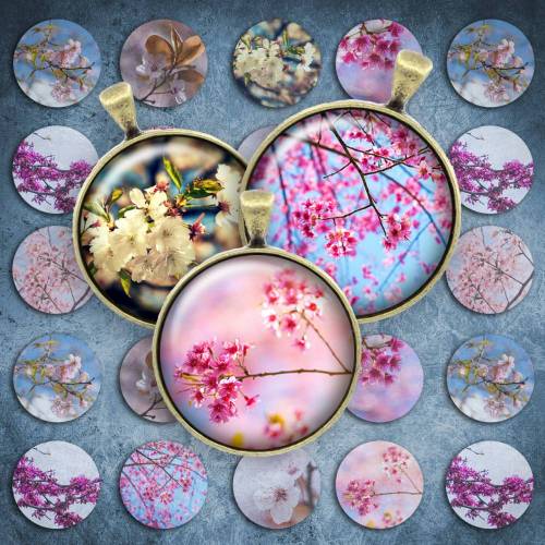 061 - Cabochon Vorlagen, 25mm 18mm 14mm 12mm, rund, Cabochon Motive, Bottle Cap images