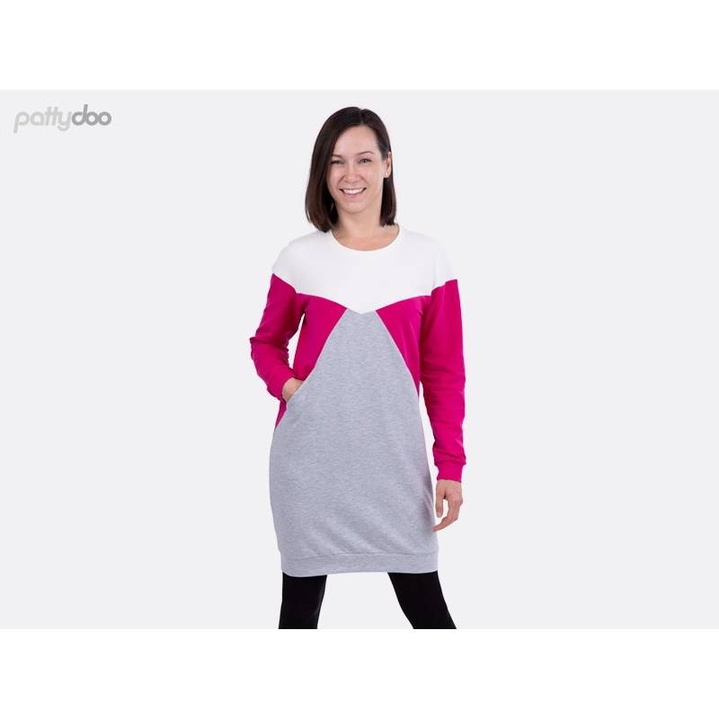 Papierschnittmuster Pullover Zoey Colourblock-Pullover  by pattydoo Gr 32- 54 (1 Stück/11,- €) Bild 3