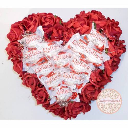 Raffaello Pralinen Rosen Herz - Geschenk Schokolade Geschenk Schokolade Geburtstag