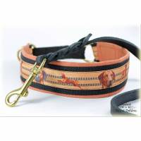 Halsband RHODESIAN RIDGEBACK mit Zugstopp, Hund, Hundehalsband, Martingale  in 2 Farben