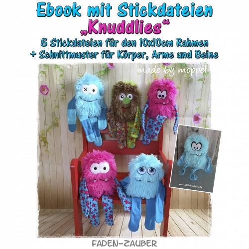 Knuddlies-Ebook für den 10x10cm Stickrahmen