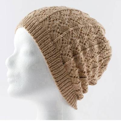 Strickanleitung Mütze mit Lochmuster Leah Hat, Beanie