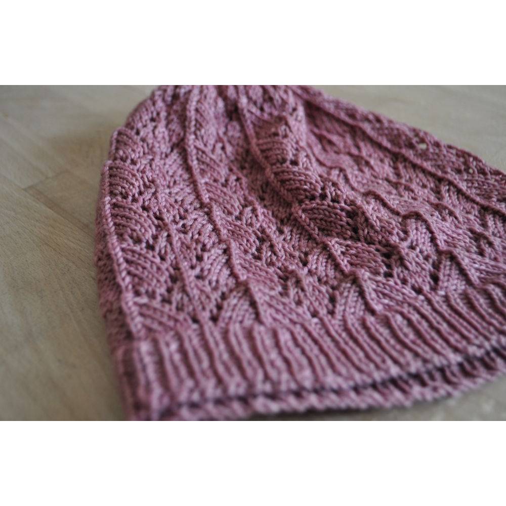 Strickanleitung Mütze mit Lochmuster Leah Hat, Beanie Bild 3