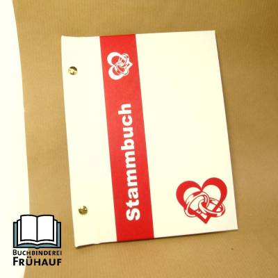 Stammbuch DIN A5 weiß rot