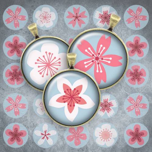 062 - Cabochon Vorlagen, 25mm 18mm 14mm 12mm, rund, Cabochon Motive, Bottle Cap images
