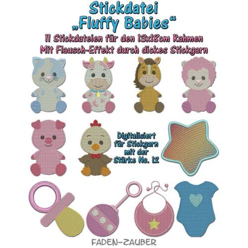 Fluffy Babies für den 13x18cm Rahmen
