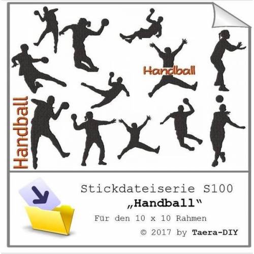 Stickdateiserie Handball S100