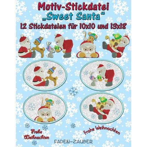 Sweet Santa für den 10x10 und 13x18cm Rahmen
