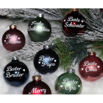 Weihnachtskugel *personalisiert beklebt*