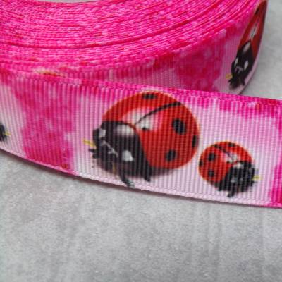 Marienkäfer 22 mm Ripsband – Frühling & Sommer Deko, Nähen, Basteln