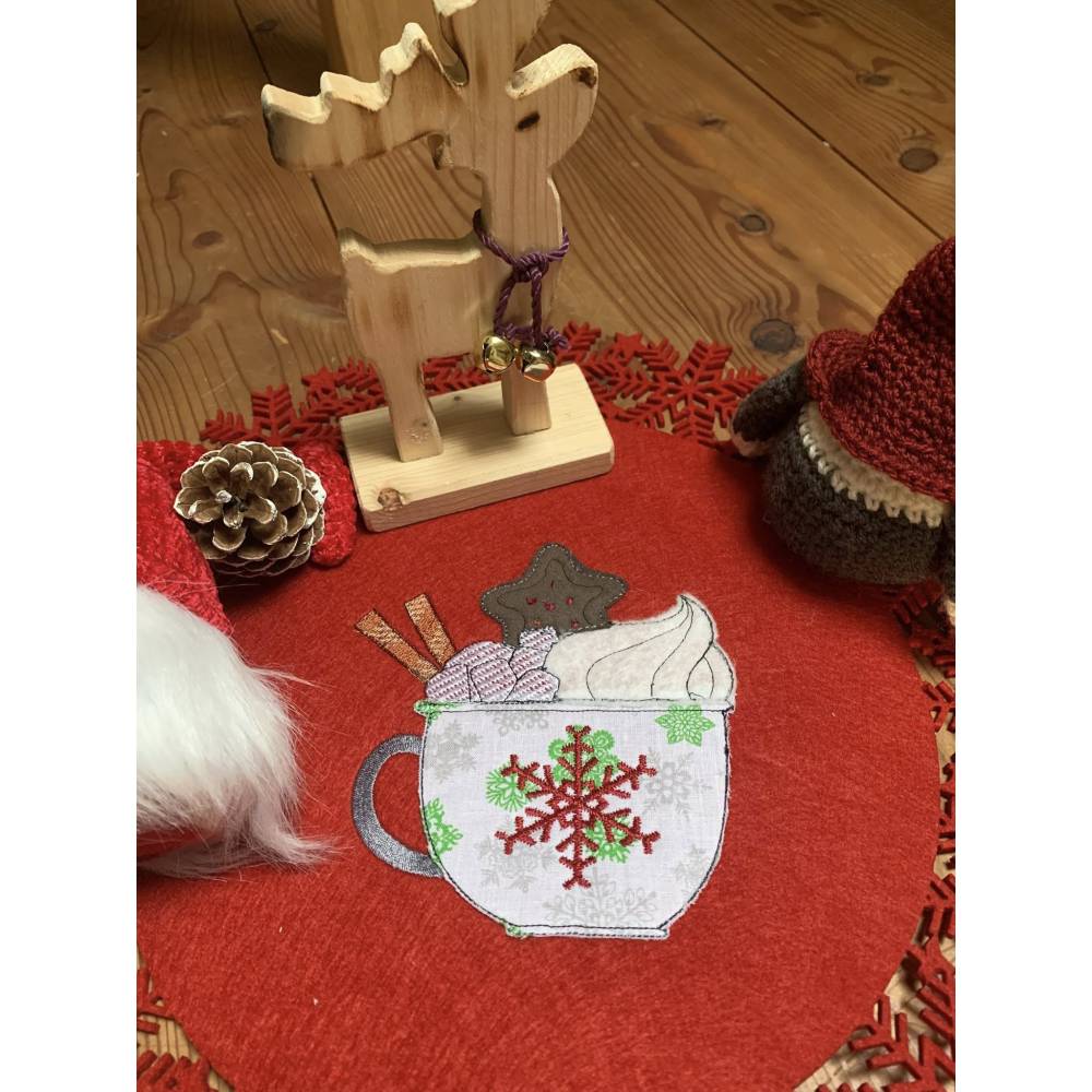 Weihnachtstasse Doodle Megaset 10x10,14x14,13x18,20x20 Bild 2