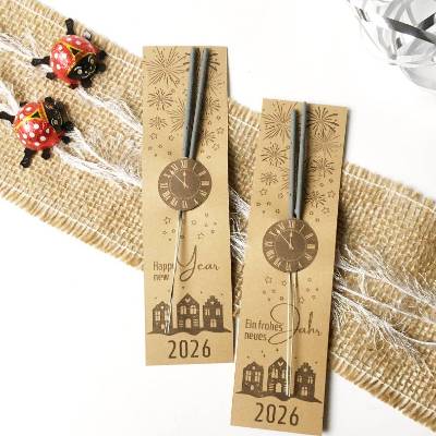 Silvester Wunderkerzen Druckvorlage, Tischdeko PDF, Silvestergruß Mitbringsel, Silvestergeschenk für Tisch, Vorlage Ster