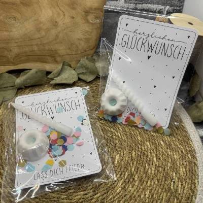 Geschenk To Go | Kleinigkeit zum Geburtstag | Gugelhupf | Karte | Happy Birthday