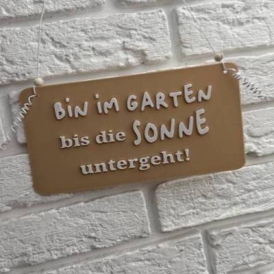 Dekoschild  I Gartenschild I Garten